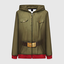 Женская толстовка на молнии Униформа солдата