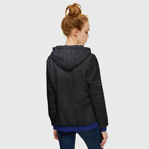 Женская толстовка на молнии Audi / 3D-Синий – фото 4