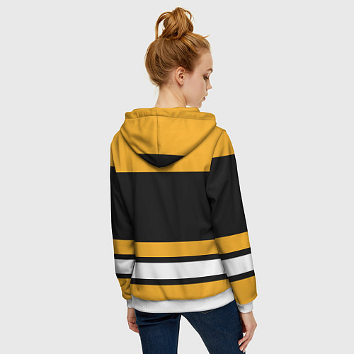 Женская толстовка на молнии Boston Bruins / 3D-Белый – фото 4