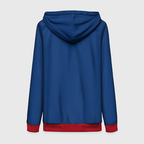 Женская толстовка на молнии Китель / 3D-Красный – фото 2