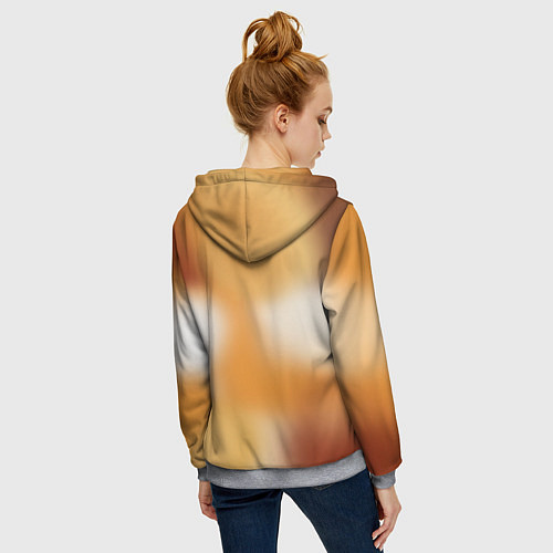 Женская толстовка на молнии Серый рыцарь / 3D-Меланж – фото 4