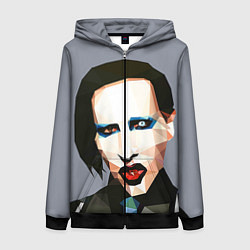 Женская толстовка на молнии Mаrilyn Manson Art