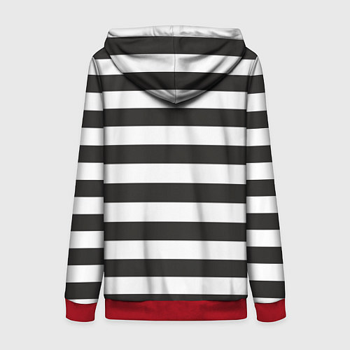 Женская толстовка на молнии Заключенный / 3D-Красный – фото 2