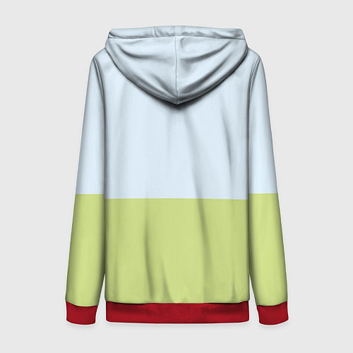 Женская толстовка на молнии Папуля / 3D-Красный – фото 2