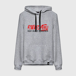 Женская толстовка-худи Powerlifting its deadlift, squat, bench press