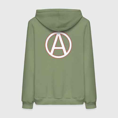 Женская толстовка-худи Махно Нестор Иванович / Авокадо – фото 2