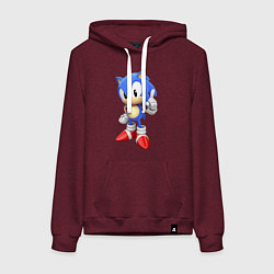 Женская толстовка-худи Classic Sonic