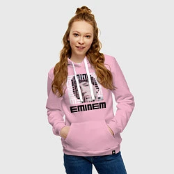 Толстовка-худи хлопковая женская Eminem labyrinth, цвет: светло-розовый — фото 2