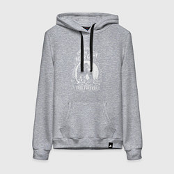 Толстовка-худи хлопковая женская Bear Camp Free Forever, цвет: меланж