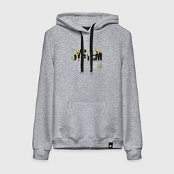 Толстовка-худи хлопковая женская System of a Down, цвет: меланж