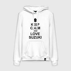 Женская толстовка-худи Keep Calm & Love Suzuki