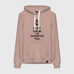 Женская толстовка-худи Keep Calm & Juventus fan