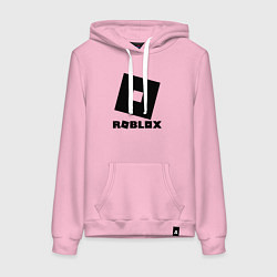 Толстовка-худи хлопковая женская ROBLOX, цвет: светло-розовый