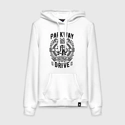 Толстовка-худи хлопковая женская Parkway Drive: Australia, цвет: белый