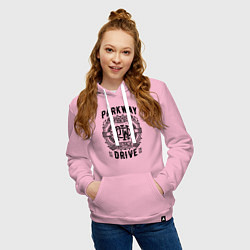 Толстовка-худи хлопковая женская Parkway Drive: Australia, цвет: светло-розовый — фото 2