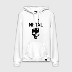 Женская толстовка-худи Metal Skull