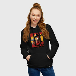 Толстовка-худи хлопковая женская Red dead redemption 2, цвет: черный — фото 2