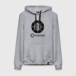 Толстовка-худи хлопковая женская PORTAL, цвет: меланж