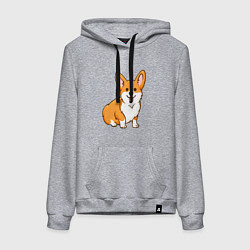 Женская толстовка-худи Корги