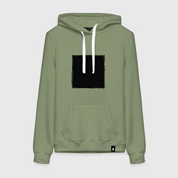 Женская толстовка-худи ЧЕРНЫЙ КВАДРАТ