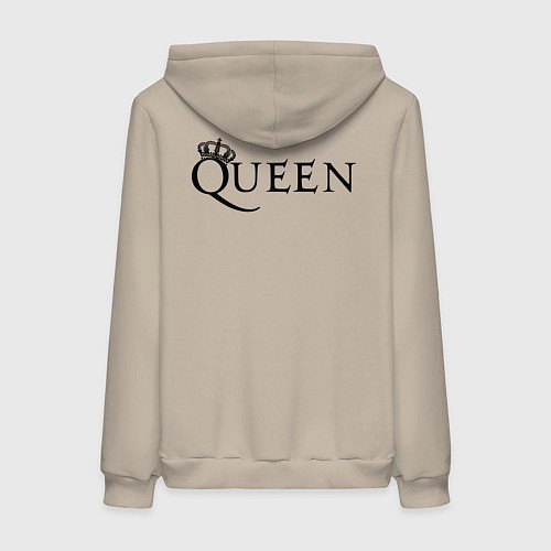 Женская толстовка-худи Queen двусторонняя / Миндальный – фото 2