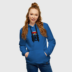 Толстовка-худи хлопковая женская Разработчик Supercell, цвет: синий — фото 2