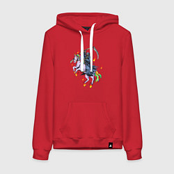 Женская толстовка-худи Смерть на единороге