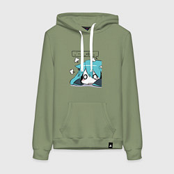 Женская толстовка-худи Грусть