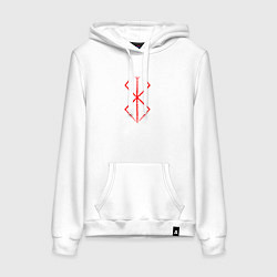 Женская толстовка-худи BERSERK БЕРСЕРК КЛЕЙМО