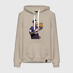 Женская толстовка-худи Lionel Messi Barcelona Argentina