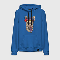 Женская толстовка-худи Славянская лама