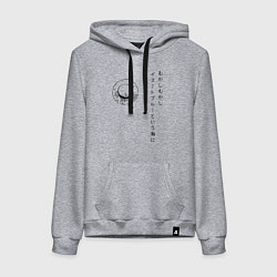 Толстовка-худи хлопковая женская Пираты Соломенной Шляпы One Piece, цвет: меланж