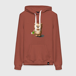 Женская толстовка-худи Медведь