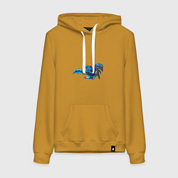 Женская толстовка-худи Глубинный левиафан