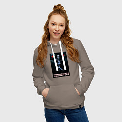 Толстовка-худи хлопковая женская Terminator JD, цвет: утренний латте — фото 2