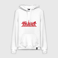 Женская толстовка-худи Armenia in Red