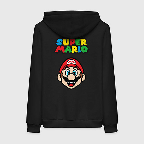Женская толстовка-худи MarioFace / Черный – фото 2
