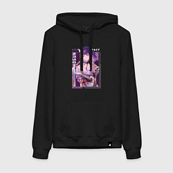 Женская толстовка-худи Райдэн Shogun Raiden с надписями Genshin Impact