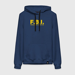 Женская толстовка-худи FBI Женского тела инспектор