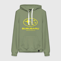 Женская толстовка-худи Subaru Bububaru желтая