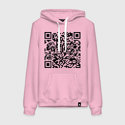 Женская толстовка-худи QR-код Скала Джонсон