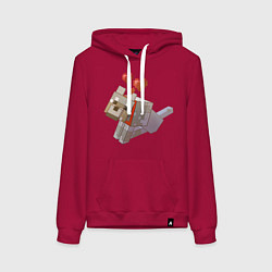 Женская толстовка-худи Майнкрафт - милая собачка