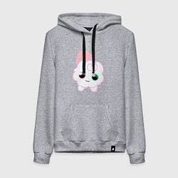 Толстовка-худи хлопковая женская Toca Kitchen котик, цвет: меланж