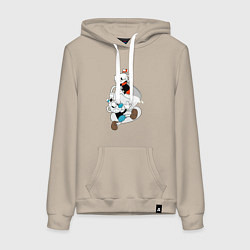 Женская толстовка-худи Чашки Cuphead