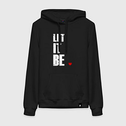 Женская толстовка-худи Пусть будет так перевод