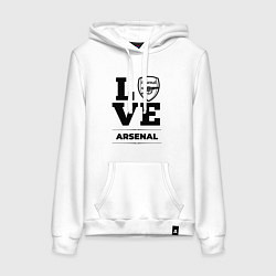 Женская толстовка-худи Arsenal Love Классика