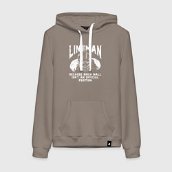 Женская толстовка-худи Лайнмен