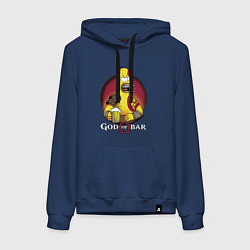 Женская толстовка-худи Homer god of bar