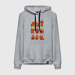 Женская толстовка-худи Йога красной панды