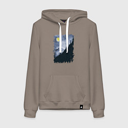 Женская толстовка-худи Медведи на склоне